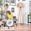 Soungou Stehleuchte 38 cm Naturfarben, Weiß, 1-flammig