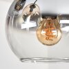 Koyoto Deckenleuchte Glas 15 cm Bernsteinfarben, Klar, Rauchfarben, 9-flammig