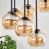 Koyoto Deckenleuchte Glas 15 cm Bernsteinfarben, 9-flammig