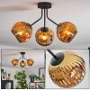 Ripoll Deckenleuchte Glas 15 cm Gold, 3-flammig