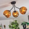 Ripoll Deckenleuchte Glas 15 cm Gold, 3-flammig