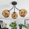 Ripoll Deckenleuchte Glas 15 cm Gold, 3-flammig