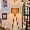 Soungou Stehleuchte 38 cm Naturfarben, Schwarz, 1-flammig