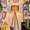 Soungou Stehleuchte 38 cm Naturfarben, Schwarz, 1-flammig