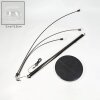 Nikkala Stehleuchte Chrom, Schwarz, 3-flammig