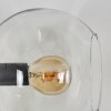 Ripoll Wandleuchte Glas 15 cm Gold, Schwarz, 3-flammig