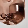 Gastor Wandleuchte Glas 15 cm Gold, Schwarz, 3-flammig