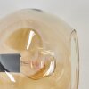 Gastor Wandleuchte Glas 15 cm Gold, Schwarz, 3-flammig