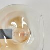 Ripoll Wandleuchte Glas 15 cm Gold, Schwarz, 3-flammig
