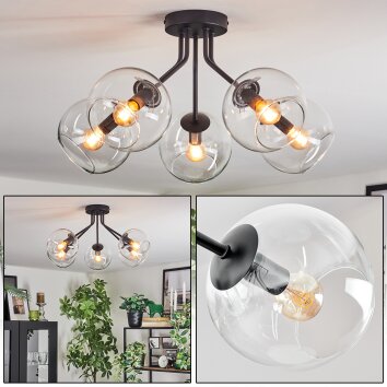 Koyoto Deckenleuchte Glas 15 cm Klar, 5-flammig