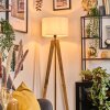 Soungou Stehleuchte 38 cm Naturfarben, Schwarz, 1-flammig