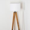 Soungou Stehleuchte 38 cm Naturfarben, Schwarz, 1-flammig
