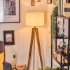 Soungou Stehleuchte 38 cm Naturfarben, Schwarz, 1-flammig