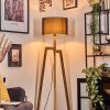 Soungou Stehleuchte 38 cm Naturfarben, Schwarz, 1-flammig