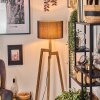 Soungou Stehleuchte 38 cm Naturfarben, Schwarz, 1-flammig