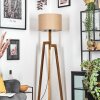 Soungou Stehleuchte 38 cm Naturfarben, Schwarz, 1-flammig