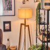 Soungou Stehleuchte 38 cm Naturfarben, Schwarz, 1-flammig