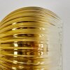 Koyoto Wandleuchte Glas 15 cm Gold, Schwarz, 3-flammig