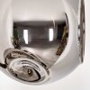 Ripoll Stehleuchte Glas 15 cm Chrom, Rauchfarben, 5-flammig