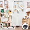Cavaca Stehleuchte Chrom, Schwarz, 5-flammig