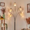 Cavaca Stehleuchte Chrom, Schwarz, 5-flammig