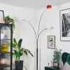 Nikkala Stehleuchte Chrom, Weiß, 3-flammig