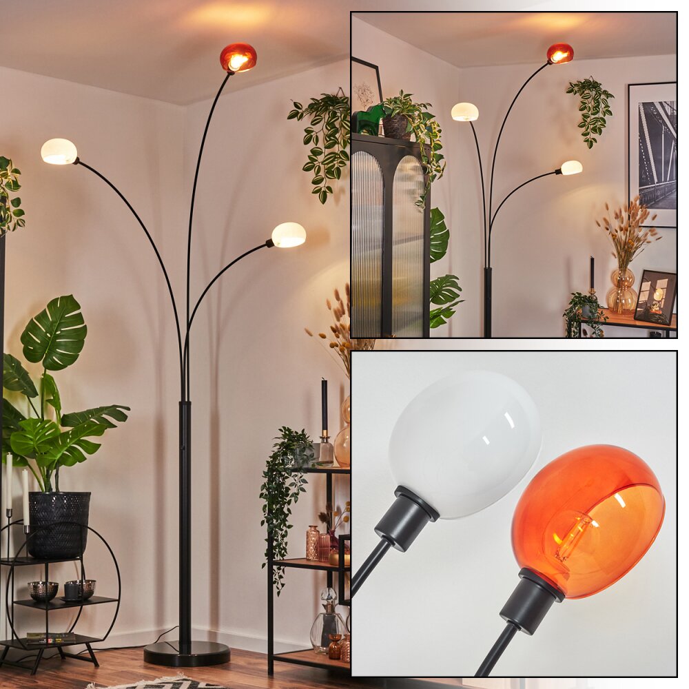 Nikkala Stehleuchte Schwarz, 3-flammig main product photo