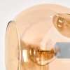Koyoto Stehleuchte Glas 15 cm Bernsteinfarben, Rauchfarben, 5-flammig