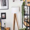 Soungou Stehleuchte 38 cm Naturfarben, Schwarz, 1-flammig