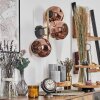 Ripoll Wandleuchte Glas 15 cm Gold, Schwarz, 3-flammig