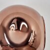 Ripoll Wandleuchte Glas 15 cm Gold, Schwarz, 3-flammig