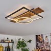 Pompu Deckenleuchte LED Braun, Holzoptik, Schwarz, 1-flammig