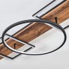 Pompu Deckenleuchte LED Braun, Holzoptik, Schwarz, 1-flammig