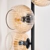 Koyoto Stehleuchte Glas 15 cm Bernsteinfarben, Klar, 5-flammig