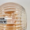 Ripoll Wandleuchte Glas 15 cm Gold, Schwarz, 3-flammig