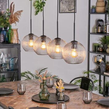 Koyoto Hängeleuchte Glas 20 cm Klar, 4-flammig