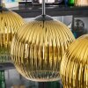 Koyoto Hängeleuchte Glas 20 cm Gold, Klar, 4-flammig