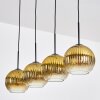 Koyoto Hängeleuchte Glas 20 cm Gold, Klar, 4-flammig
