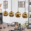 Ripoll Hängeleuchte Glas 20 cm Gold, 4-flammig