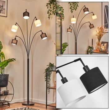 Bassagoda Stehleuchte Schwarz, 5-flammig Bassagoda Stehleuchte Schwarz, 5-flammig