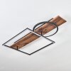 Pompu Deckenleuchte LED Braun, Holzoptik, Schwarz, 1-flammig
