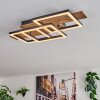 Narangera Deckenleuchte LED Braun, Holzoptik, Schwarz, 1-flammig
