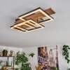 Narangera Deckenleuchte LED Braun, Holzoptik, Schwarz, 1-flammig