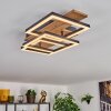 Narangera Deckenleuchte LED Braun, Holzoptik, Schwarz, 1-flammig