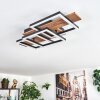 Narangera Deckenleuchte LED Braun, Holzoptik, Schwarz, 1-flammig