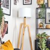 Soungou Stehleuchte 38 cm Naturfarben, Schwarz, 1-flammig