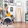 Soungou Stehleuchte 38 cm Naturfarben, Schwarz, 1-flammig