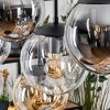 Gastor Hängeleuchte Glas 20 cm Bernsteinfarben, Klar, Rauchfarben, 8-flammig