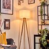 Soungou Stehleuchte 38 cm Holz hell, Weiß, 1-flammig