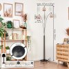 Bassagoda Stehleuchte Chrom, Schwarz, 3-flammig